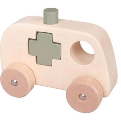 Discoveroo Chunky Shape Truck White Ambulance