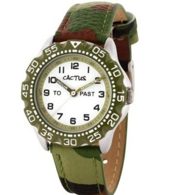 Cactus Master Kids Time Teacher Camouflage Watch