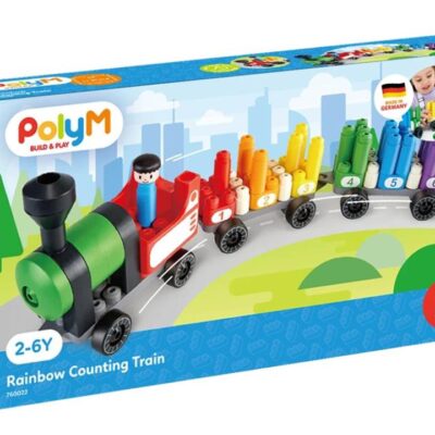 Poly M Rainbow Counting Train Kit