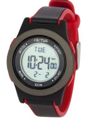 Cactus Shine Digital Watch - Black/Red trim