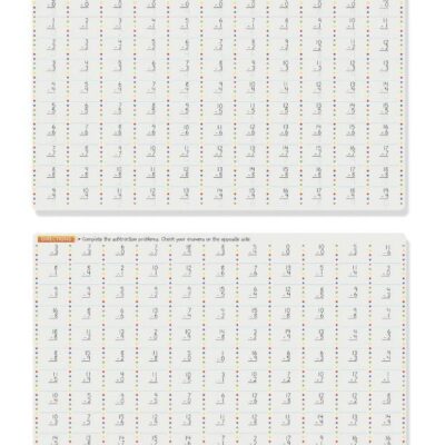 Melissa & Doug Double-Sided Subtraction Write-A-Mat
