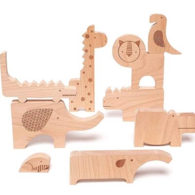 Safari Jungle Wooden Puzzle and Play