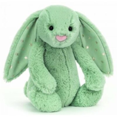 Jellycat Original Bashful Sparklet Green Bunny