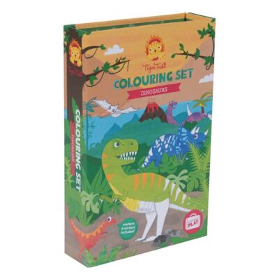 Tiger Tribe Dinosaur Colouring Set