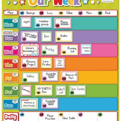 Magnetic Our Week Organiser