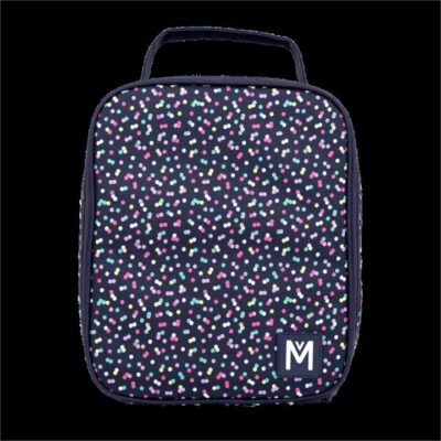 MontiiCo Insulated Large Lunch Bag and Ice Pack Confetti