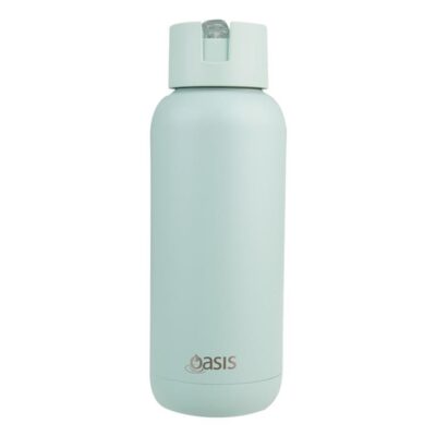 Moda Ceramic Lined Stainless Steel Triple Wall Insulated Drink Bottle 1L Sea Mist