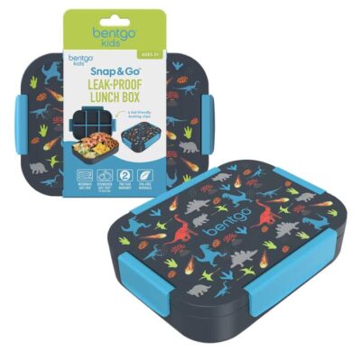 Bentgo Kid's Snap & Go Lunch Box - Dinosaurs