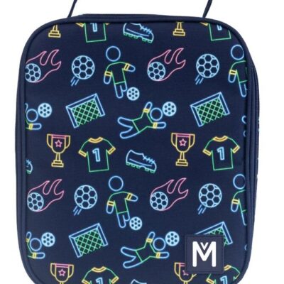 MontiiCo Insulated Large Lunch Bag and Ice Pack Goal Keeper