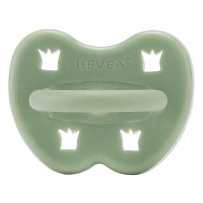 Hevea Orthodontic Teat Pacifier Moss Green (3 to 36M)