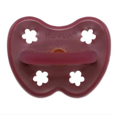 Hevea Round Teat Pacifier Ruby (3 to 36M)