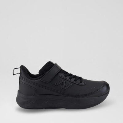 625 Junior Black Leather Sneakers