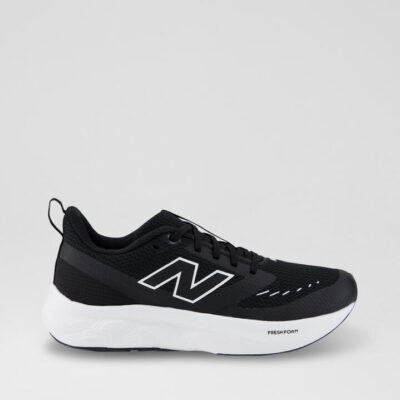 625 Youth Black White Mesh Sneakers