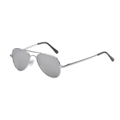 Frankie Ray Sunglasses 3 years+ Jet Metal Aviator Silver