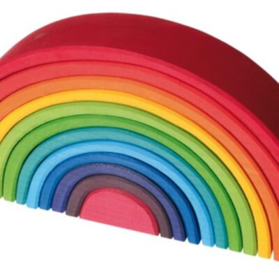 Grimm's Large Wooden Rainbow 12pcs