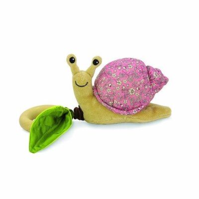 Apple Park Crawling Critter Pink Floral Snail
