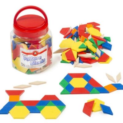 Plastic Pattern Blocks 126 pcs