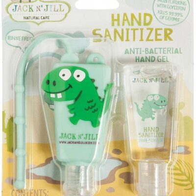 Jack N Jill Dino Hand Sanitiser 2pk and Holder