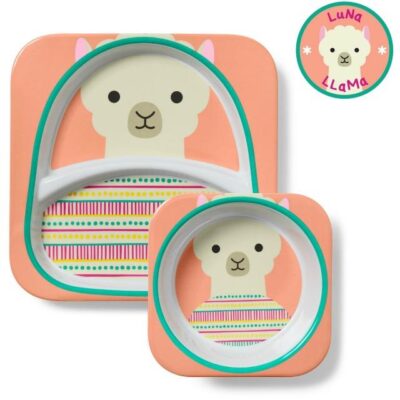 Skip Hop Zoo Llama Melamine Dinnerware