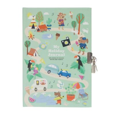 Tiger Tribe My Holiday Journal Lockable Diary