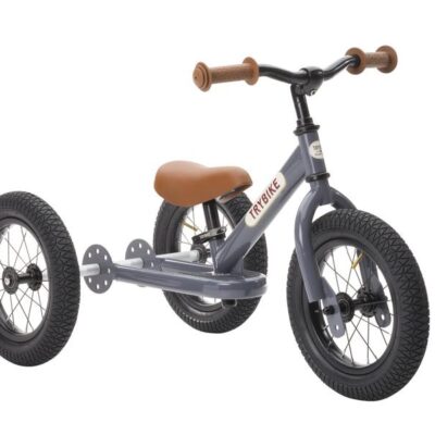 Trybike Vintage Grey 2 in 1 Balance Bike