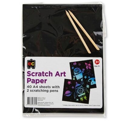 Scratch Art A4 Paper x 40 sheets