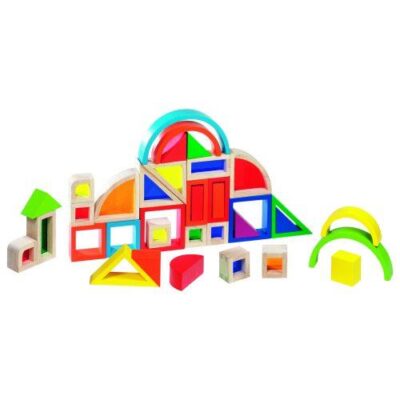 Goki Rainbow Building Blocks with Windows